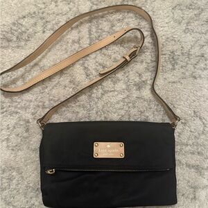 NWOT Kate Spade Black and Tan Crossbody Bag